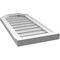 Ekena Millwork Octagonal Top Surface Mount PVC Gable Vent w/ 2"W x 2"P Brickmould Sill Frame, 14"W x 30"H GVPOT14X3003SN - alternate 3